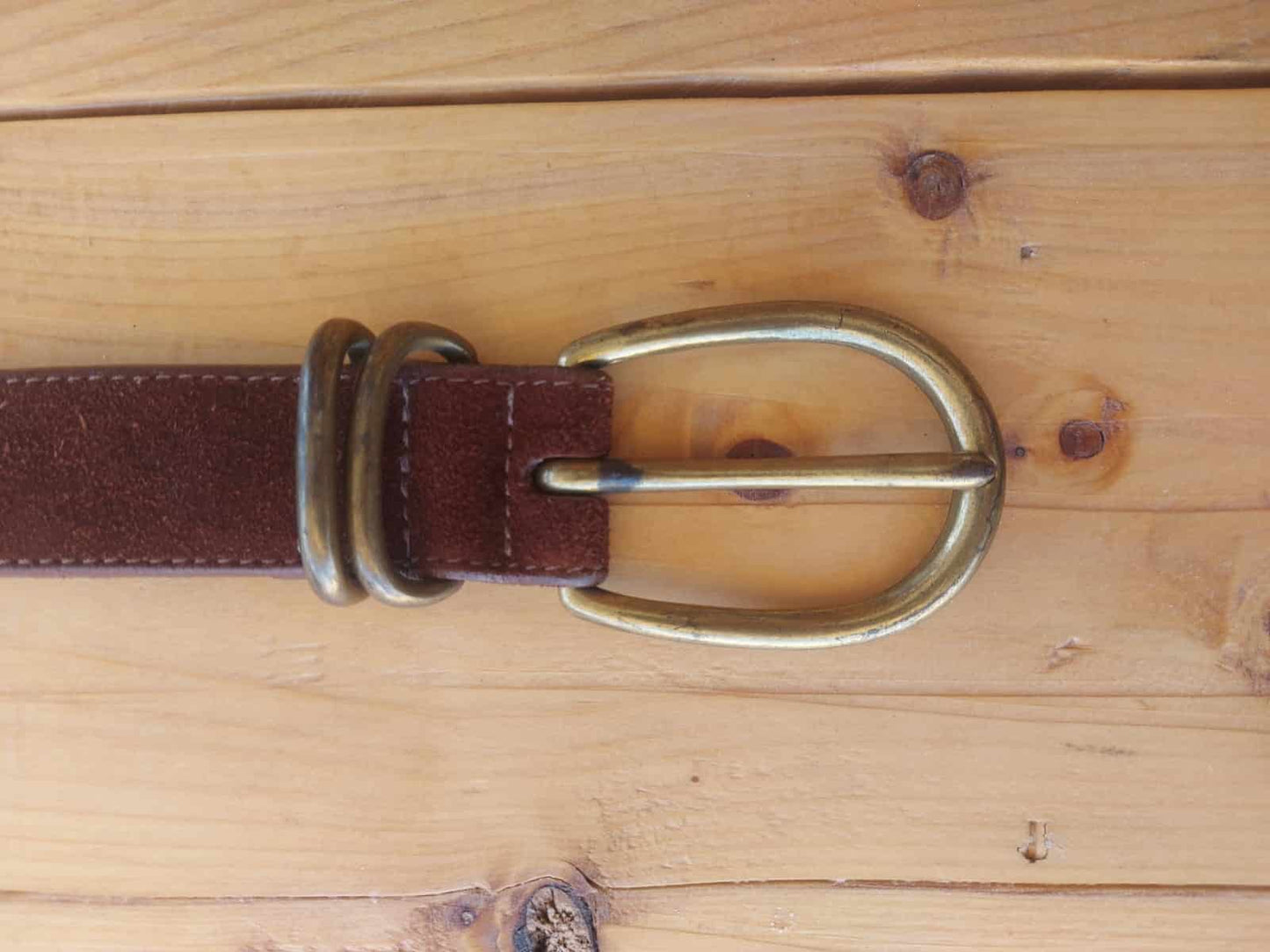 Brown Suede Belt