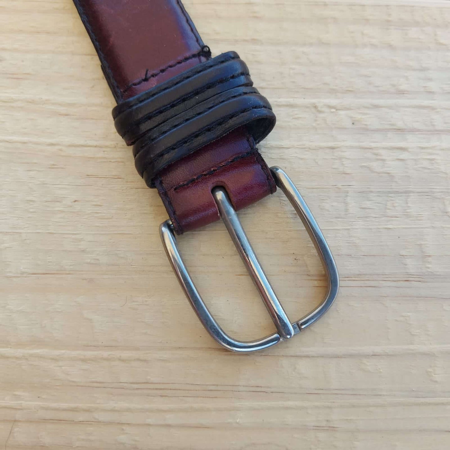 burgundy belt