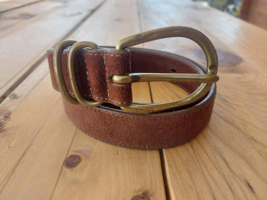 Brown Suede Belt